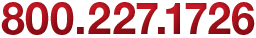 Call 1-800-227-1726 for security systems, alarm monitoring